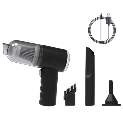 Bezprzewodowy Odkurzacz Ręczny 9000Pa do Samochodu i Domu - Mini USB 1200mAh