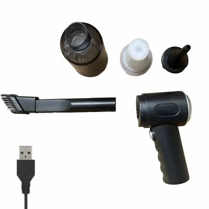 Bezprzewodowy Odkurzacz Ręczny 9000Pa do Samochodu i Domu - Mini USB 1200mAh